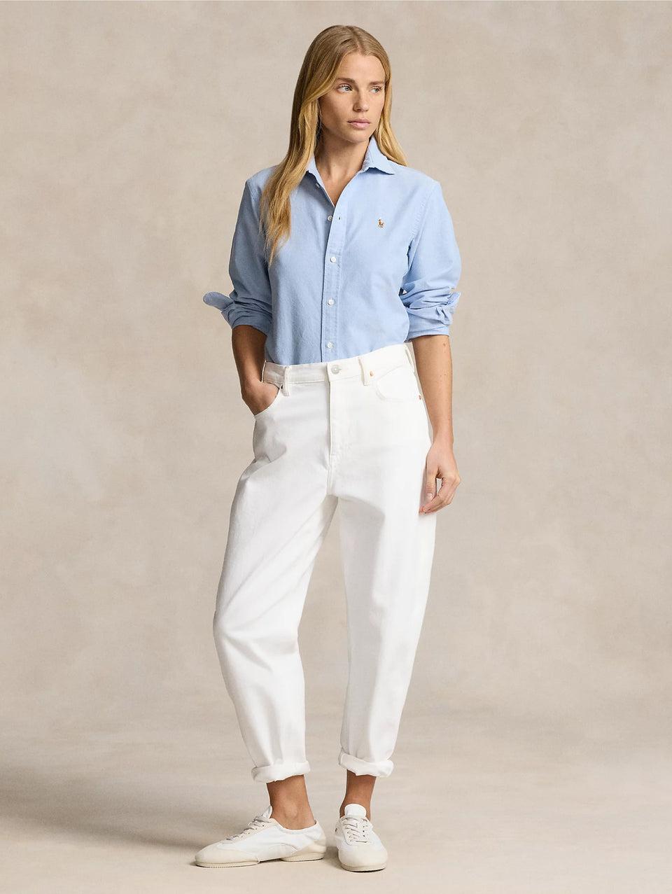 RALPH LAUREN Camicia Slim Fit in Oxford Blu Solo un giorno rimasto