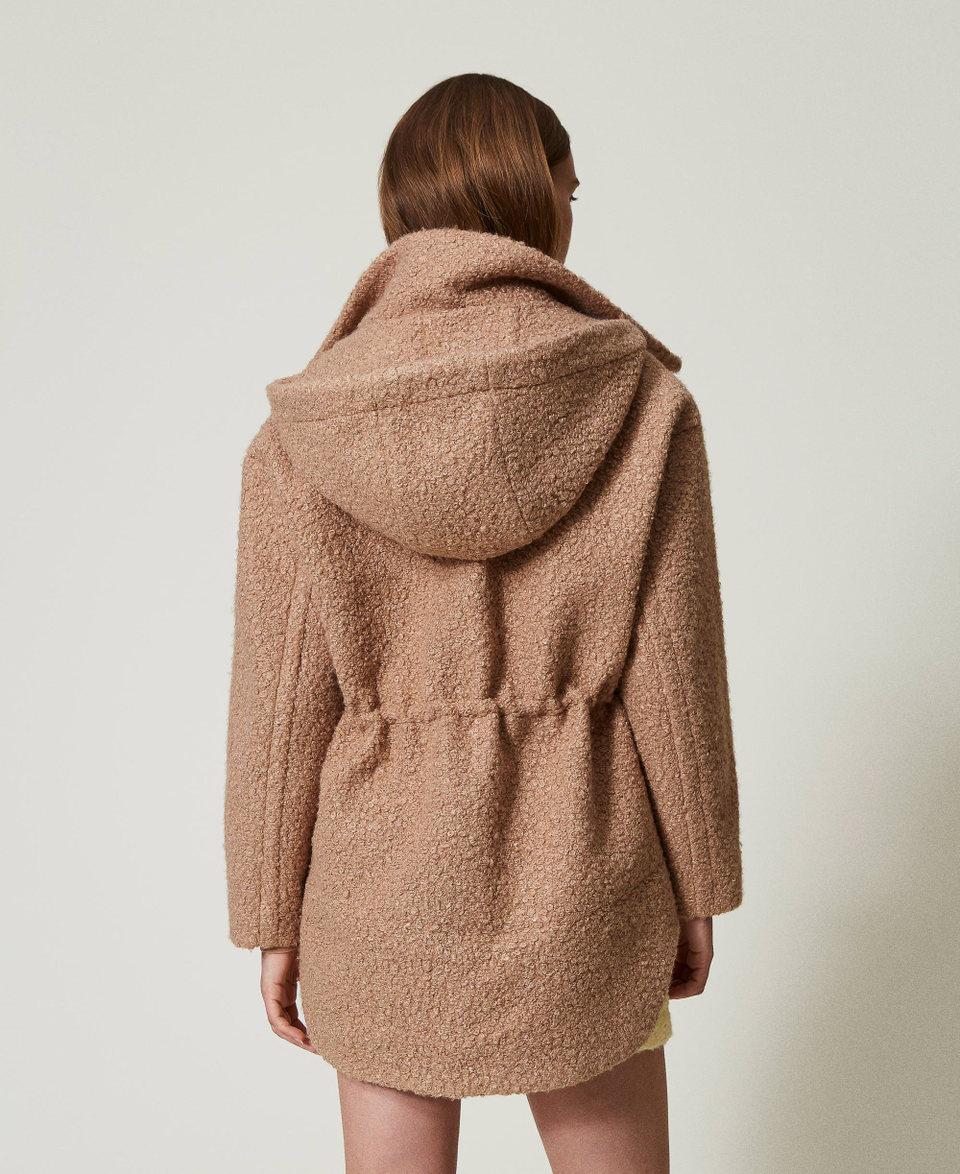 Twin Set Cappotto parka in panno arricciato Super Saving Price