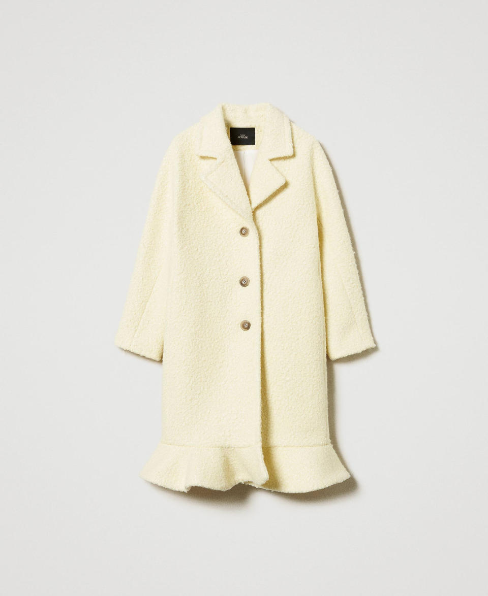 Twin Set Cappotto in panno arricciato ACQUISTA ORA