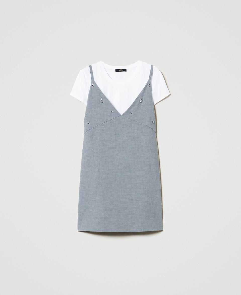 Twin Set Abito corto con ricami e T-shirt Fino al 65% di sconto