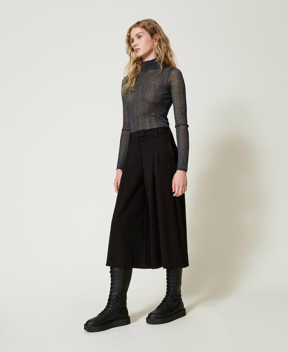 Twin Set Pantaloni cropped a vita alta Super sconto