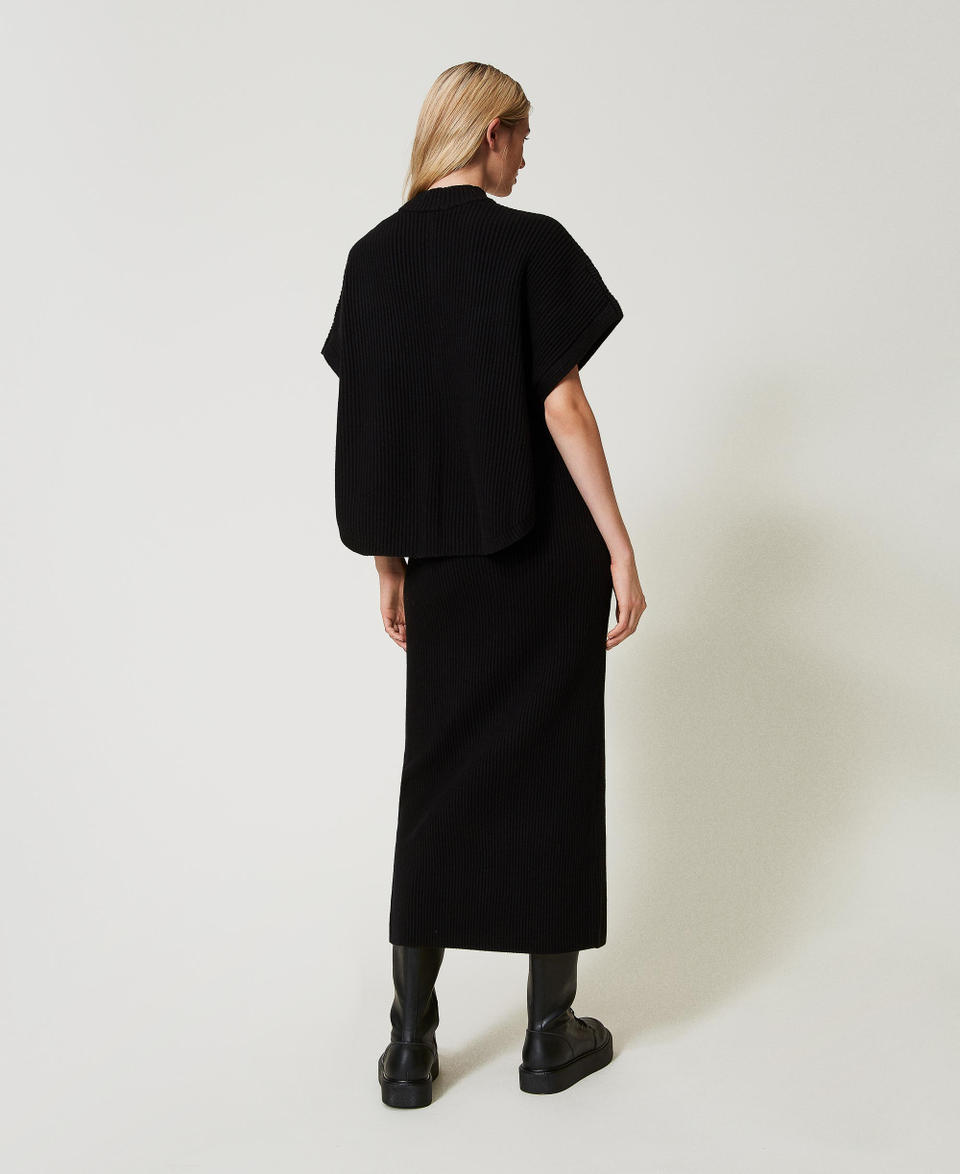 Twin Set Gonna longuette in maglia a costine Esporta salva
