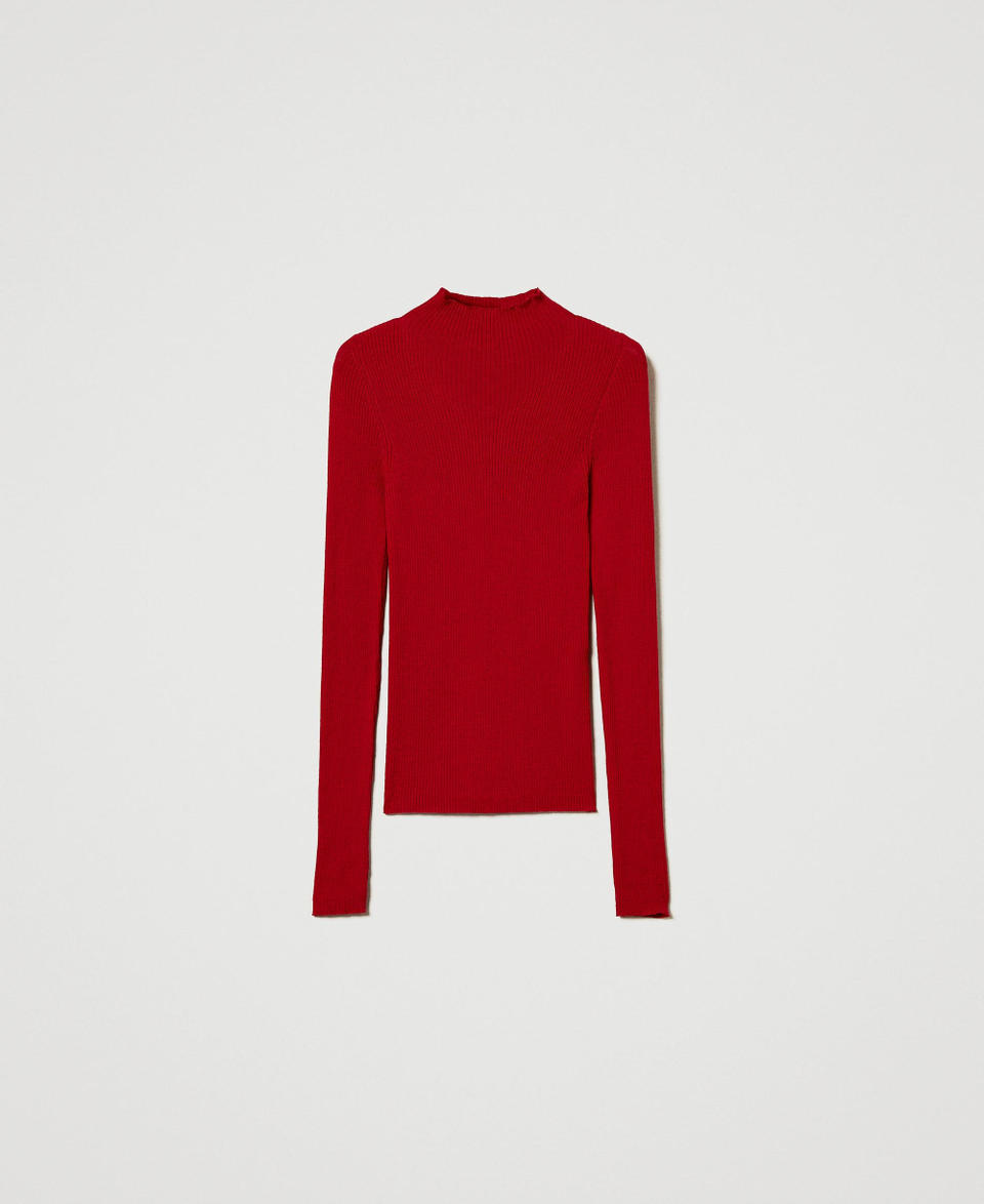 Twin Set Maglia lupetto seamless in lana Duty-free