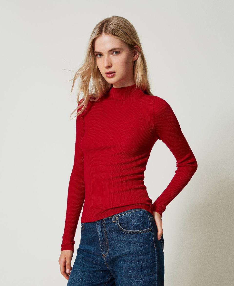 Twin Set Maglia lupetto seamless in lana Duty-free