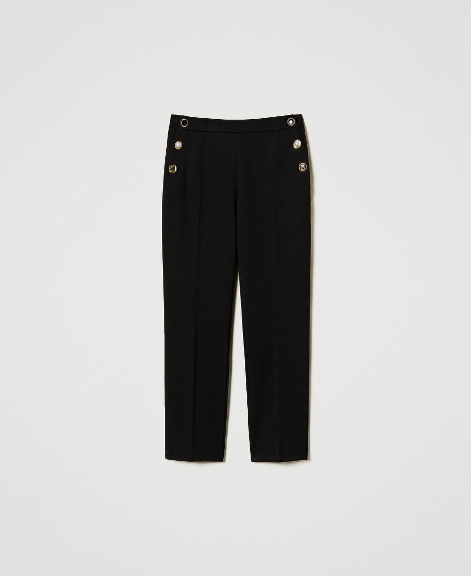 Twin Set Pantaloni con bottoni gioiello Spedizione gratuita