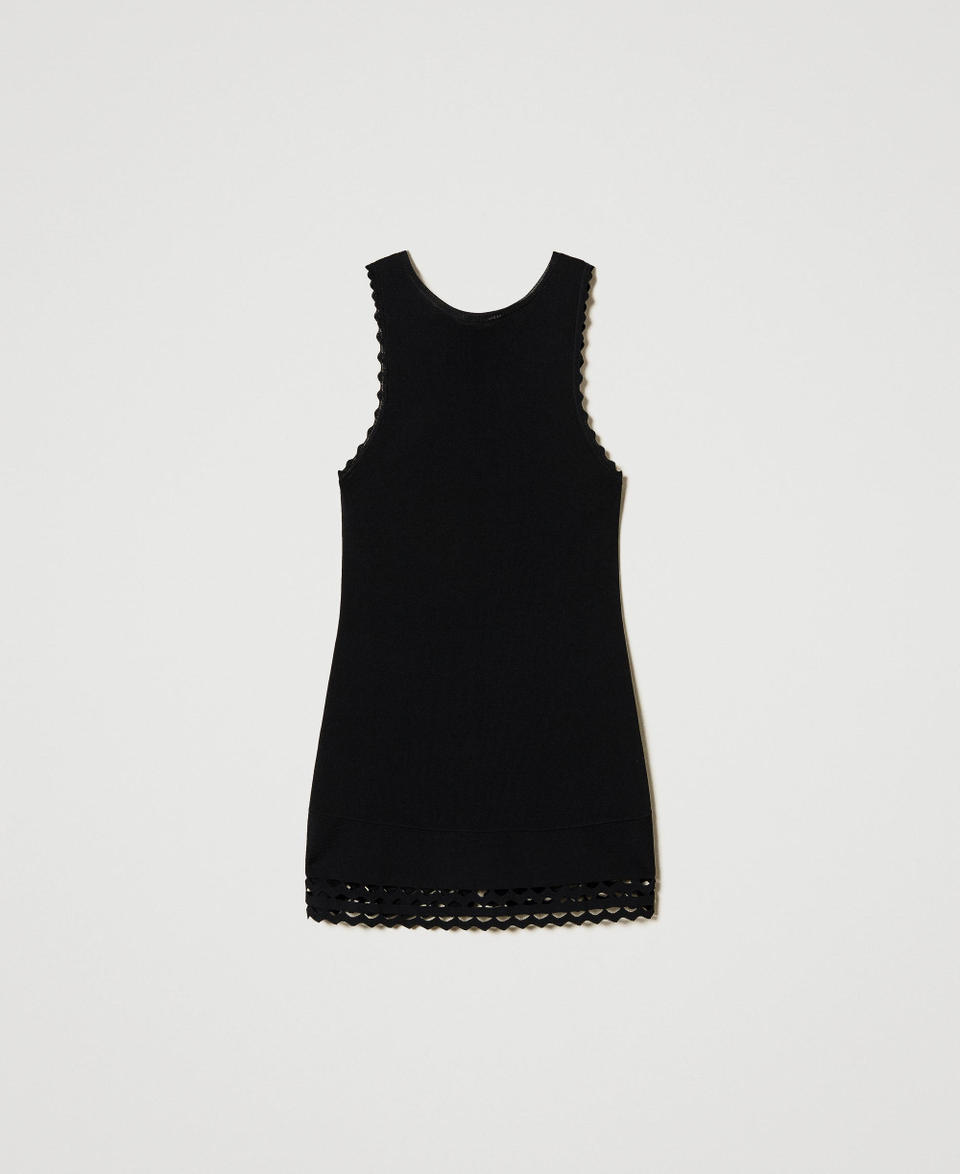 Twin Set Top doppio uso in maglia con trafori Flash Sale