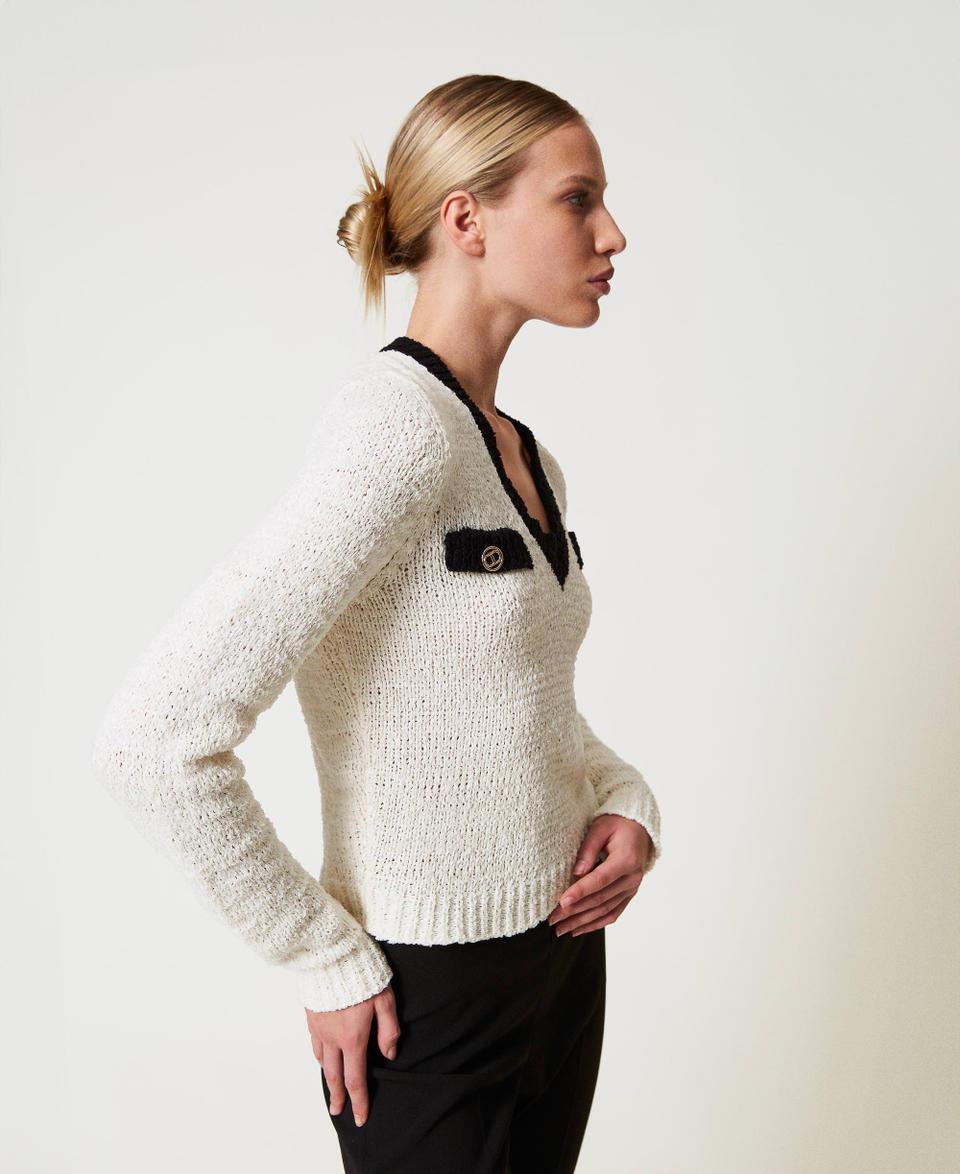 Twin Set Maglia con bottoni Oval T Black Friday