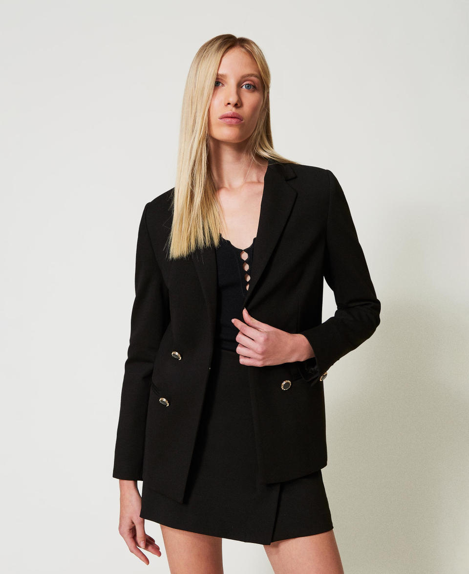 Twin Set Giacca doppiopetto con bottoni gioiello Cyber Monday