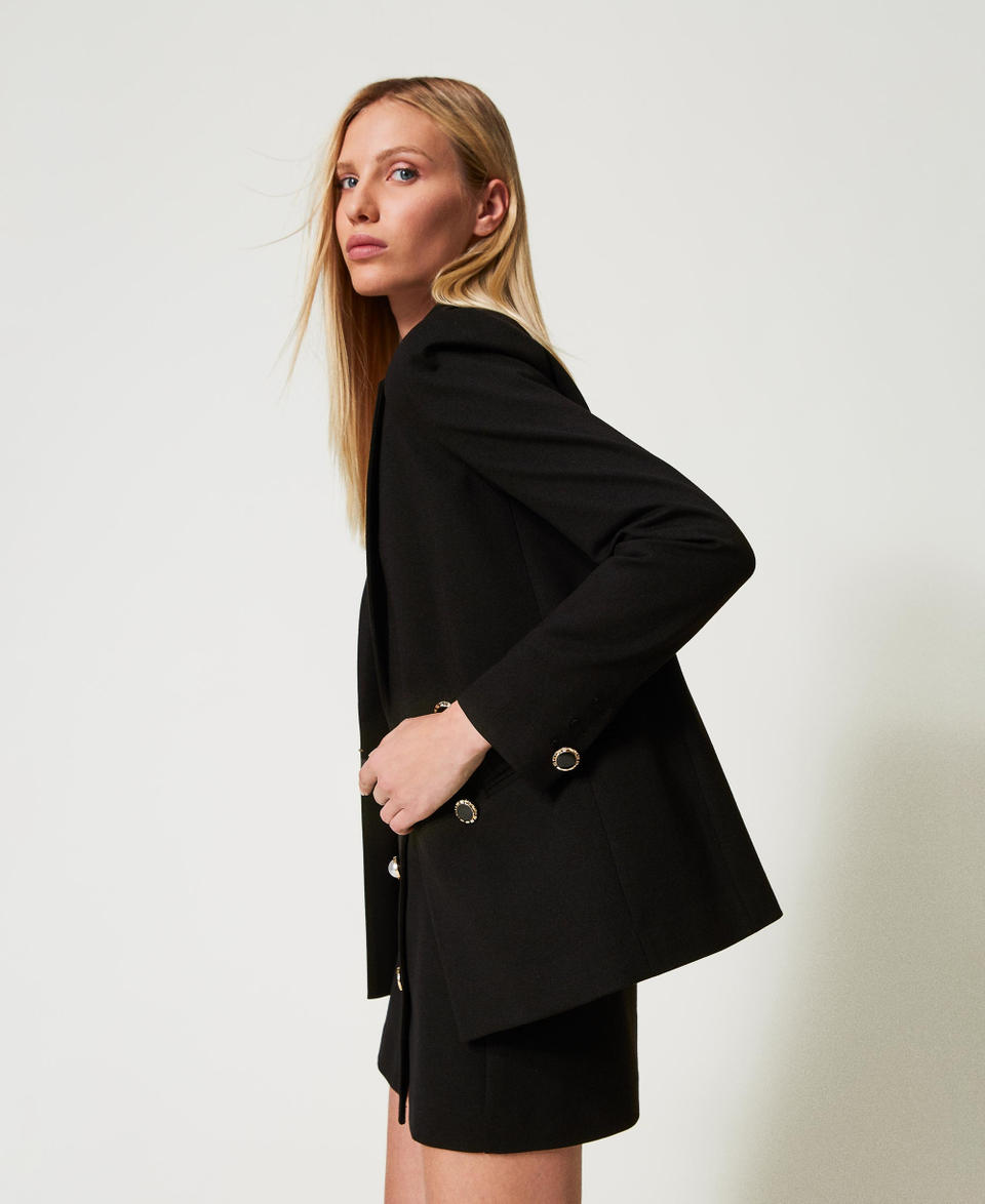 Twin Set Giacca doppiopetto con bottoni gioiello Cyber Monday