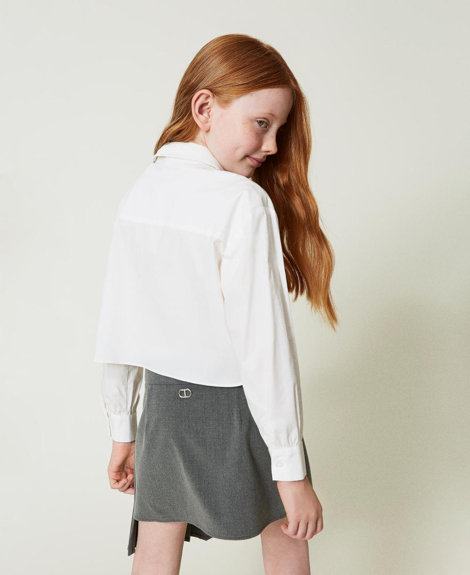 Twin Set Camicia in popeline con cravatta Offerta migliore