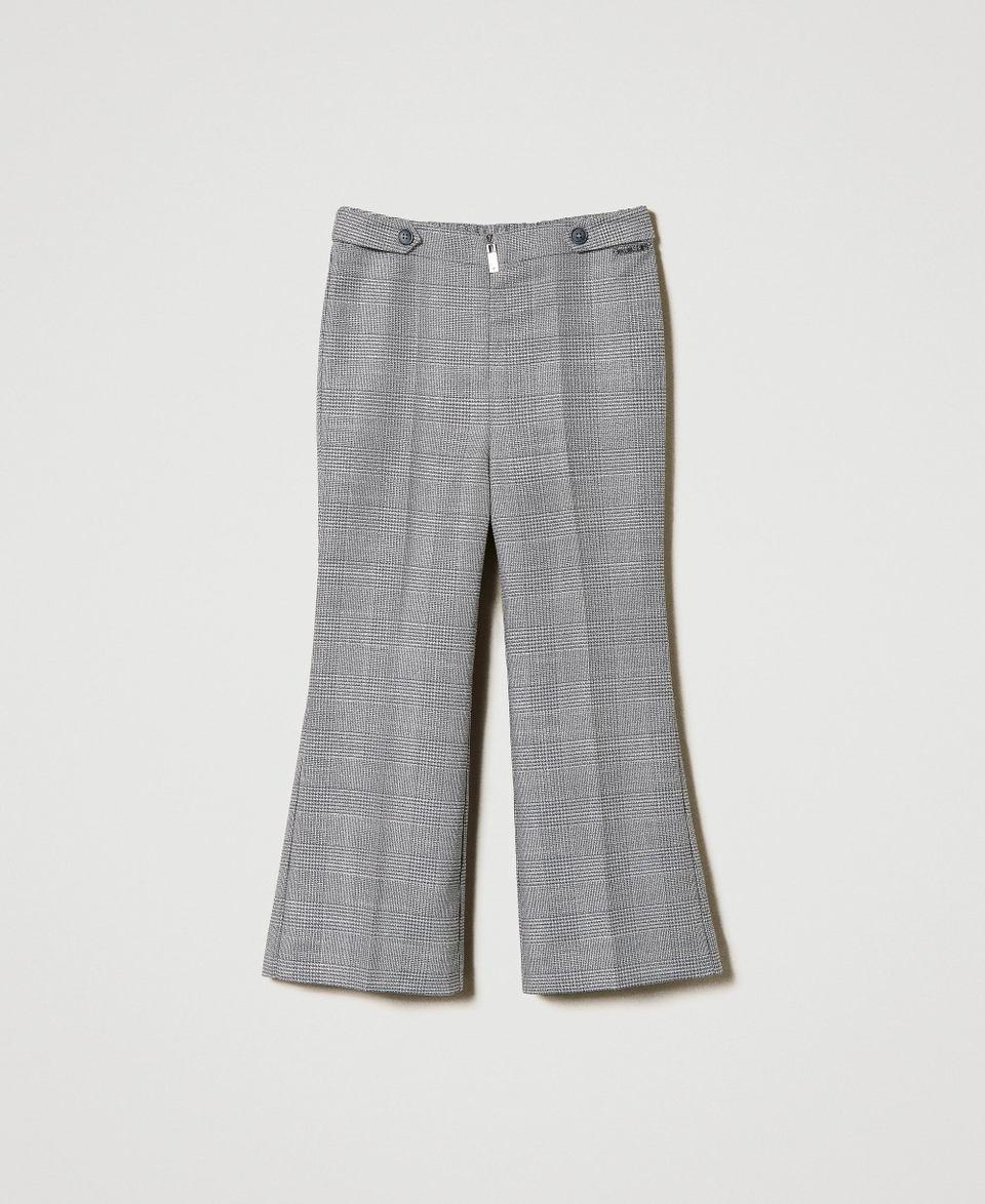 Twin Set Pantaloni flare in principe di Galles Offerta temporanea