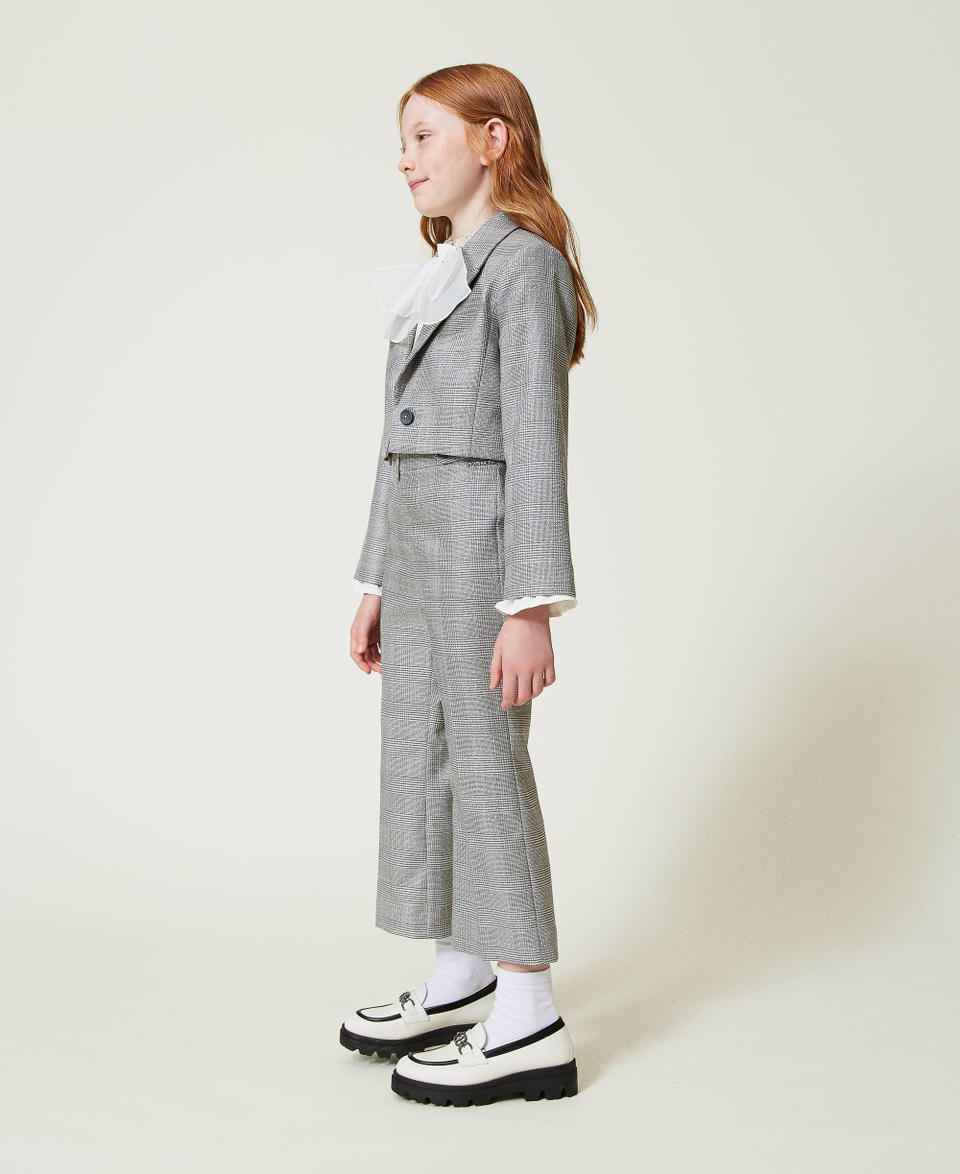 Twin Set Pantaloni flare in principe di Galles Offerta temporanea