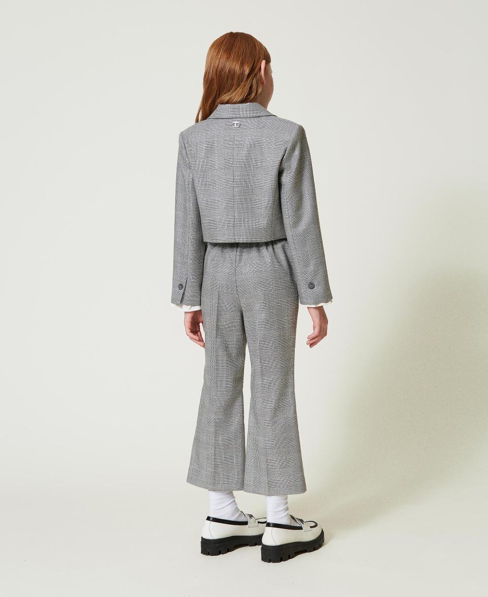 Twin Set Pantaloni flare in principe di Galles Offerta temporanea