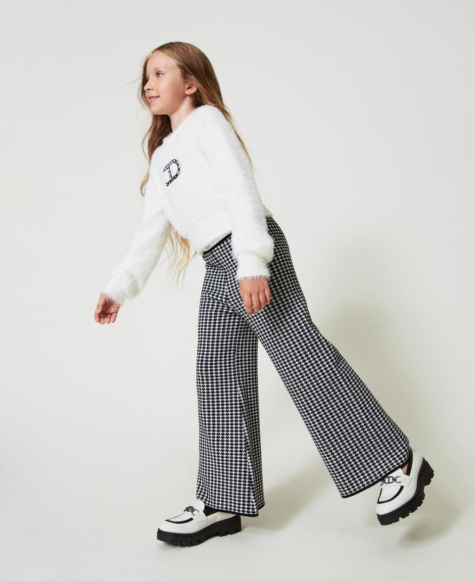 Twin Set Pantaloni in maglia jacquard pied de poule Lightning offer