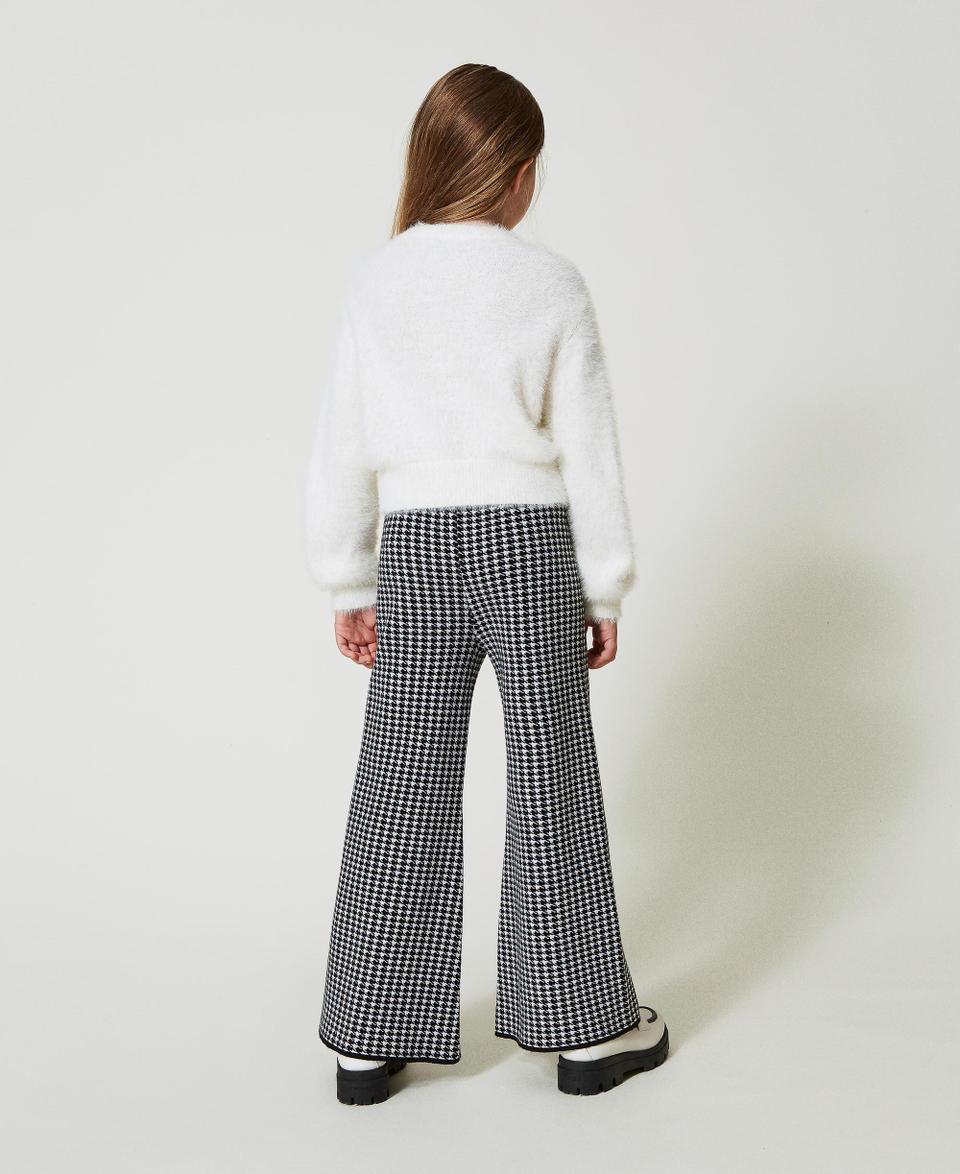 Twin Set Pantaloni in maglia jacquard pied de poule Lightning offer