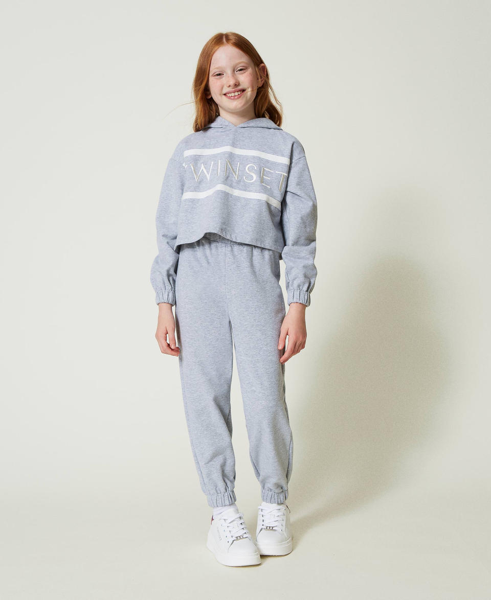 Twin Set Pantaloni joggers in felpa Grandi sconti
