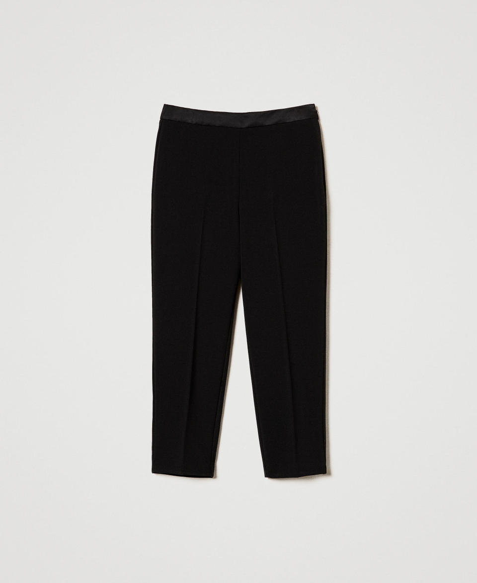 Twin Set Pantaloni a sigaretta in flanella Offerte stagionali