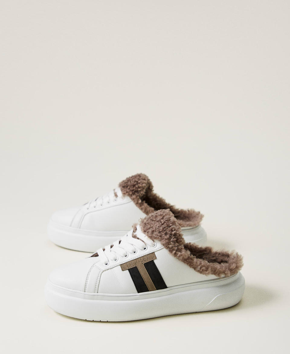 Twin Set Sneakers slide con faux fur Ultimi tre giorni