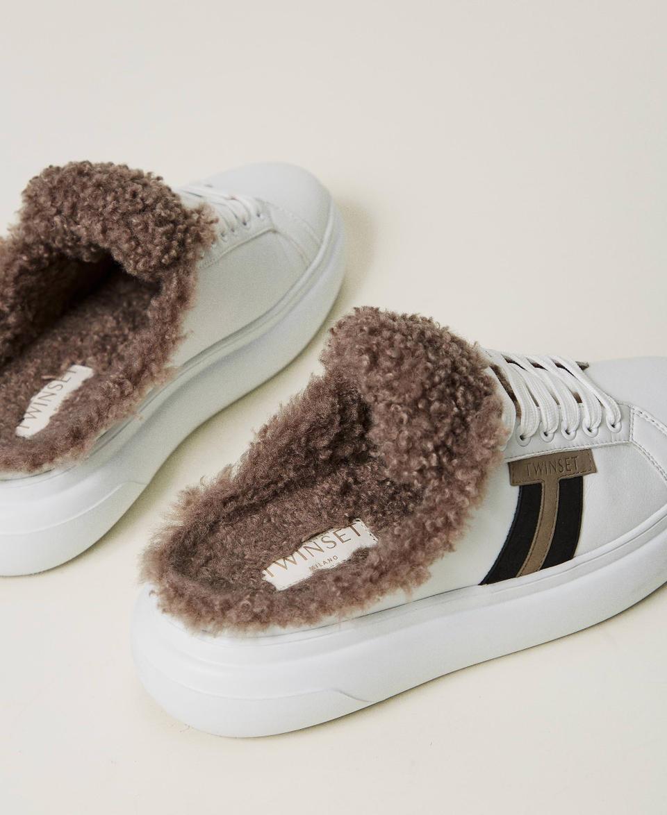 Twin Set Sneakers slide con faux fur Ultimi tre giorni