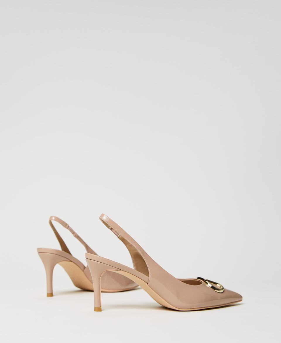 Twin Set Décolleté sling back in vernice Promozione temporanea
