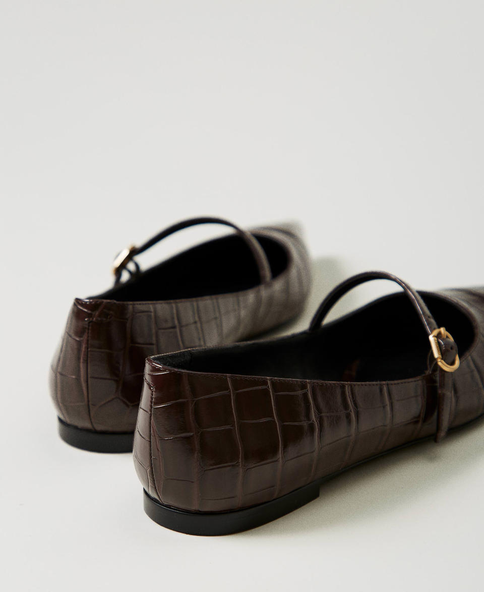 Twin Set Ballerina a stampa cocco Fino al 50% di sconto