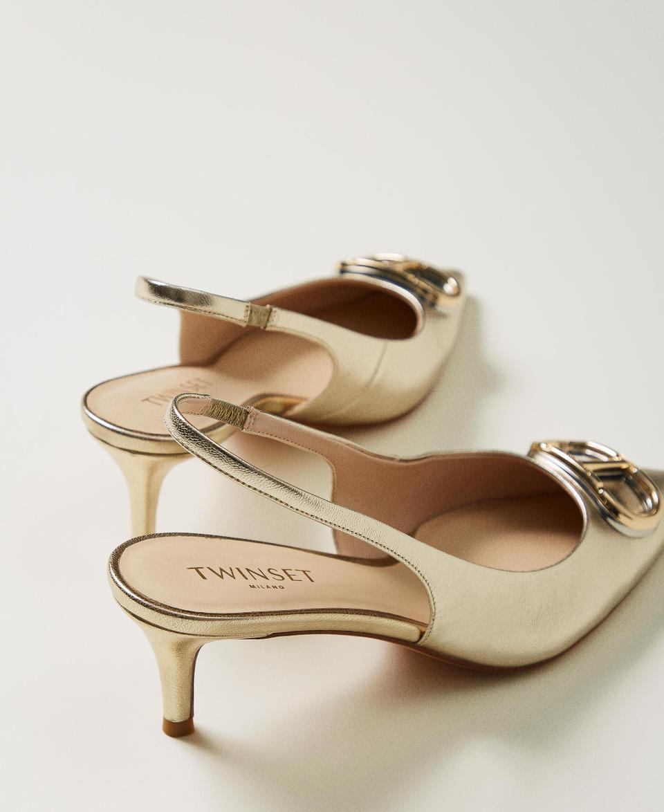 Twin Set Décolleté sling back con Oval T Fino al 60% di sconto