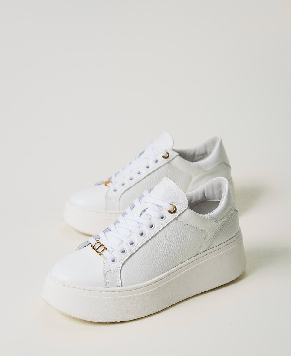 Twin Set Sneakers in pelle Sostegno trimestrale