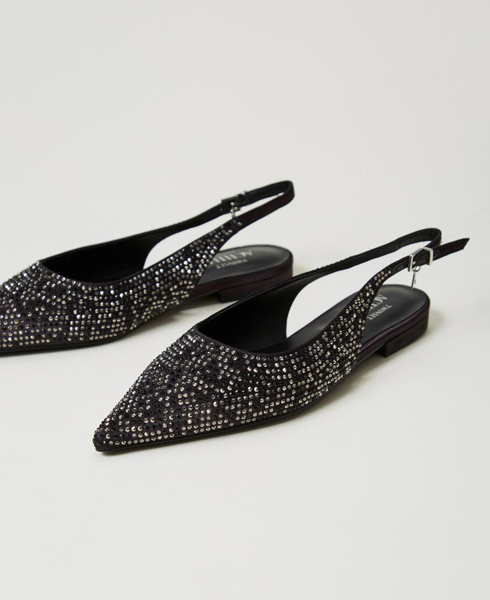 Twin Set Ballerine sling back con strass Enormi sconti