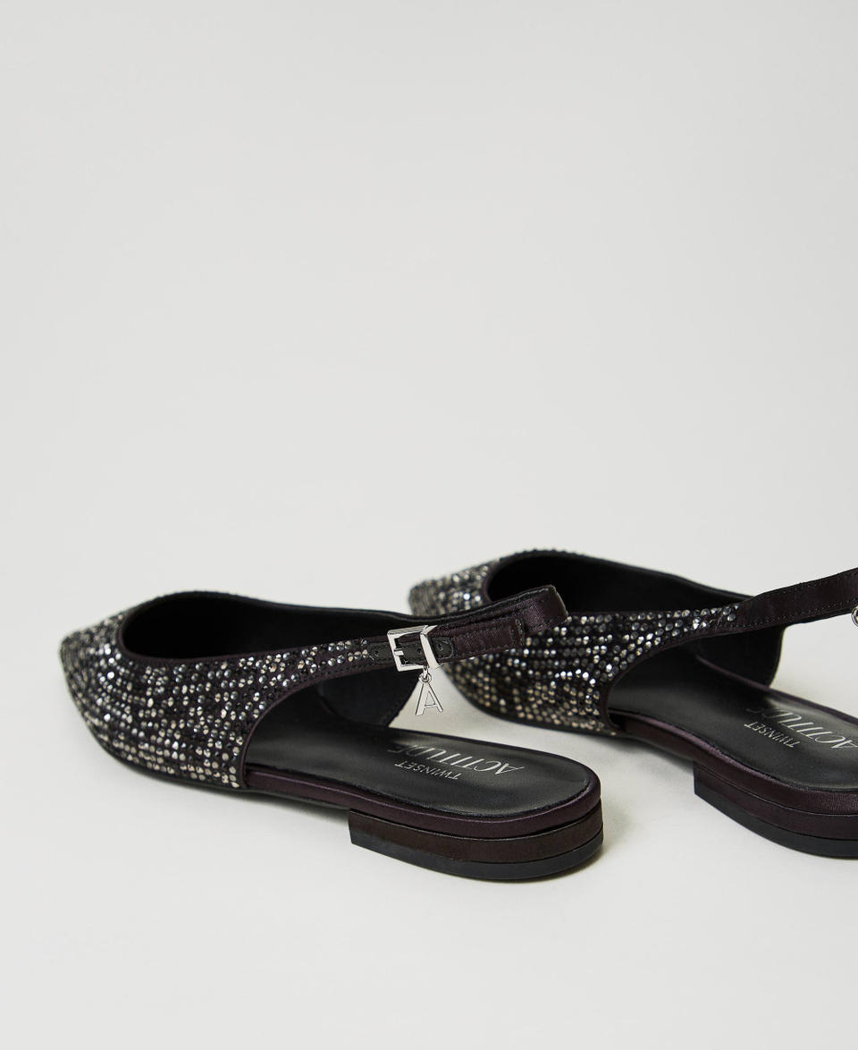 Twin Set Ballerine sling back con strass Enormi sconti