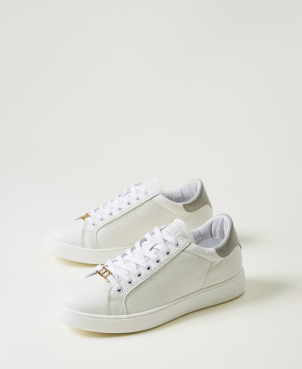Twin Set Sneakers in pelle con Oval T Italia