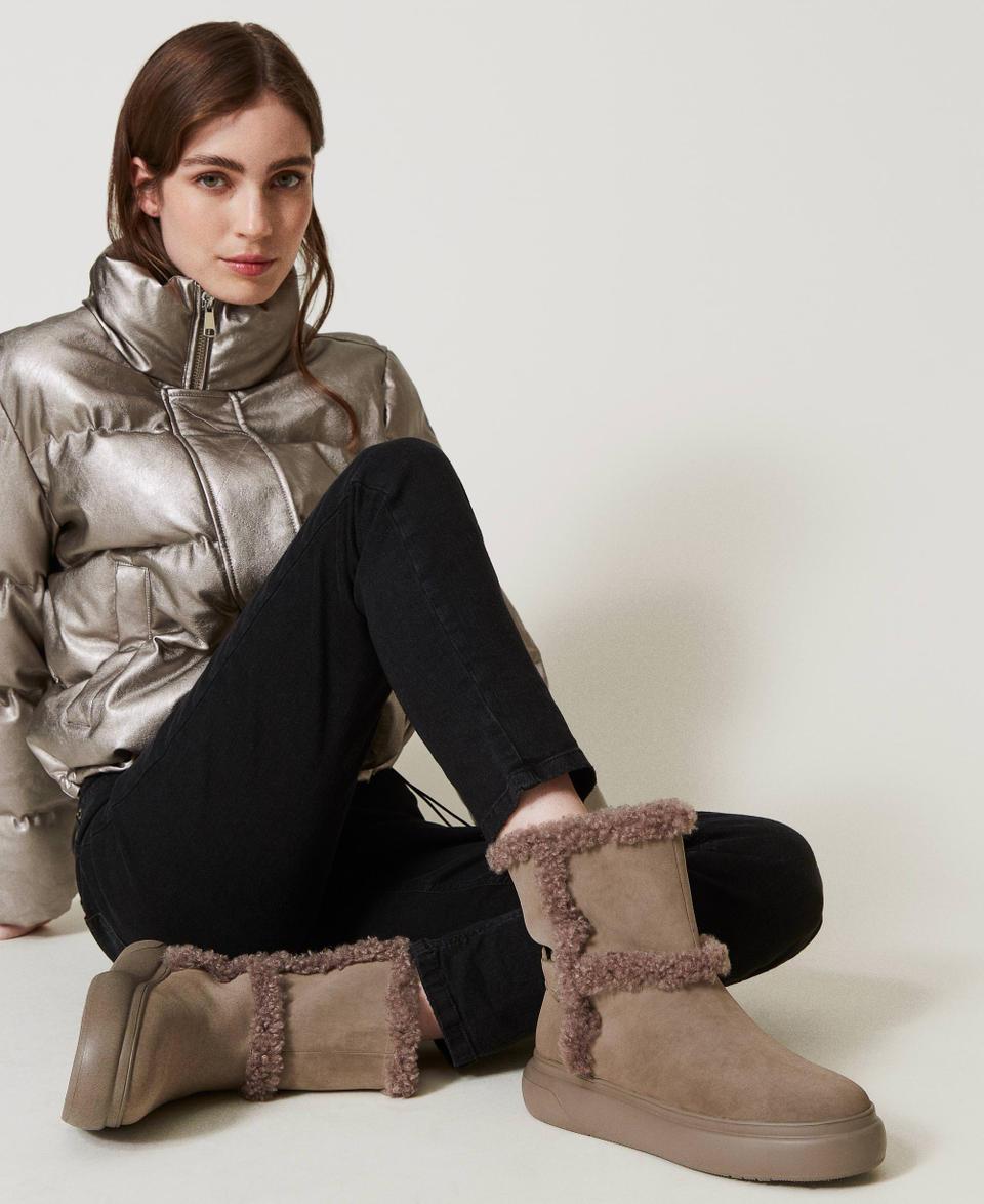 Twin Set Stivaletti con dettagli in faux fur Promozione Limitata