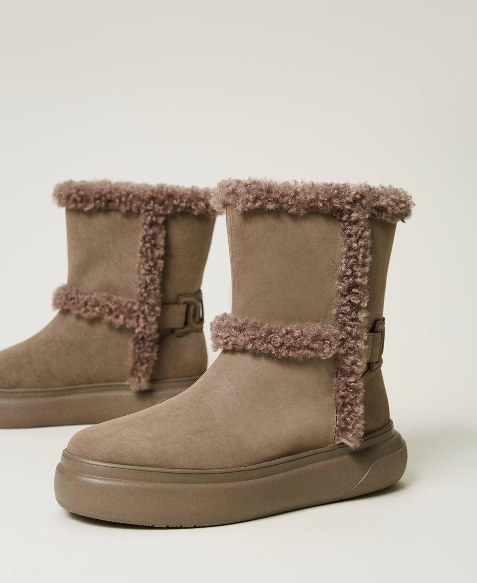 Twin Set Stivaletti con dettagli in faux fur Promozione Limitata