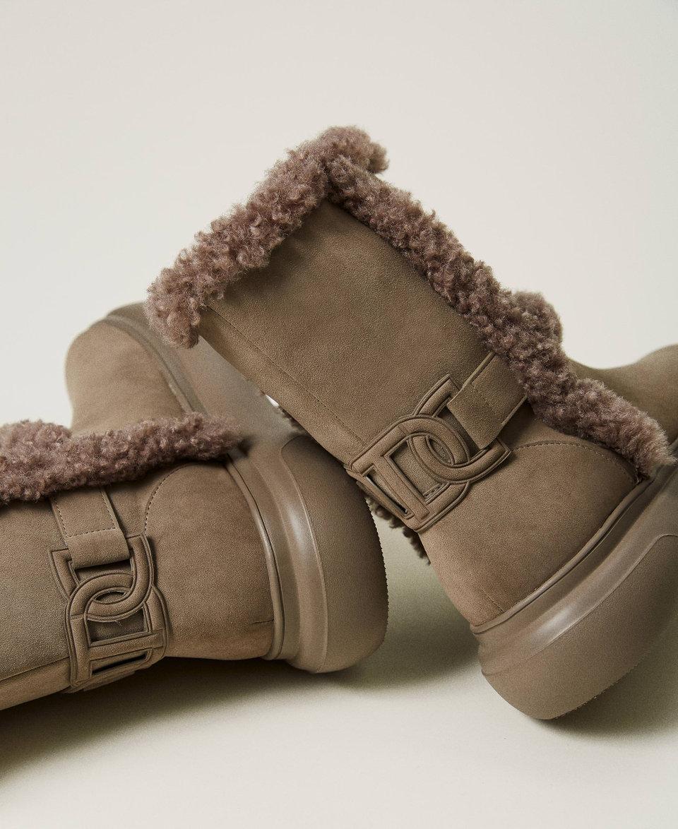 Twin Set Stivaletti con dettagli in faux fur Promozione Limitata