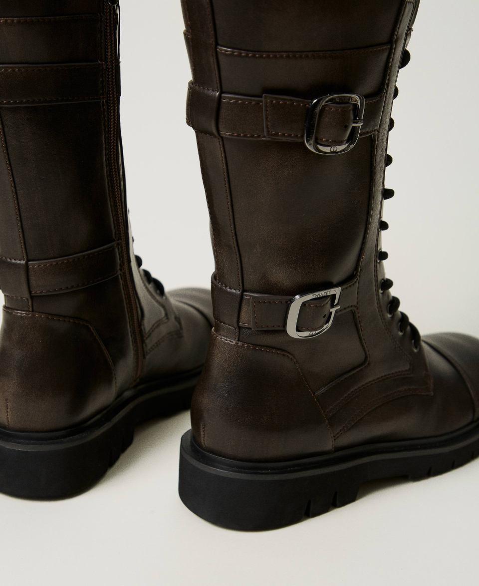 Twin Set Anfibi alti con cinturini Fino Al -60%