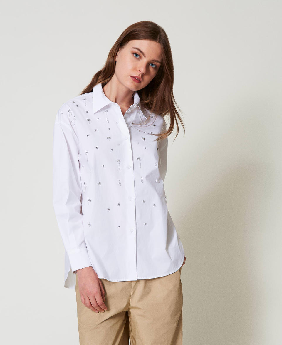 Twin Set Camicia con ricami a mano Novità