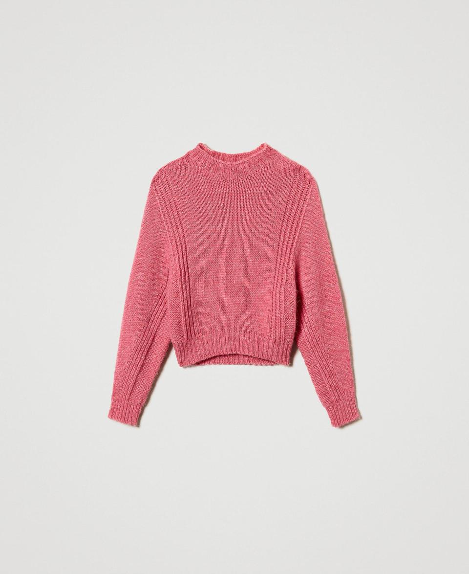 Twin Set Maglia lupetto in misto lana seamless Economico