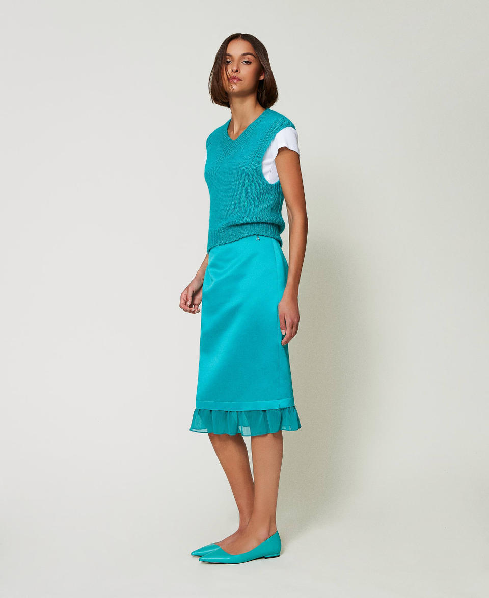Twin Set Gilet in misto lana seamless Online