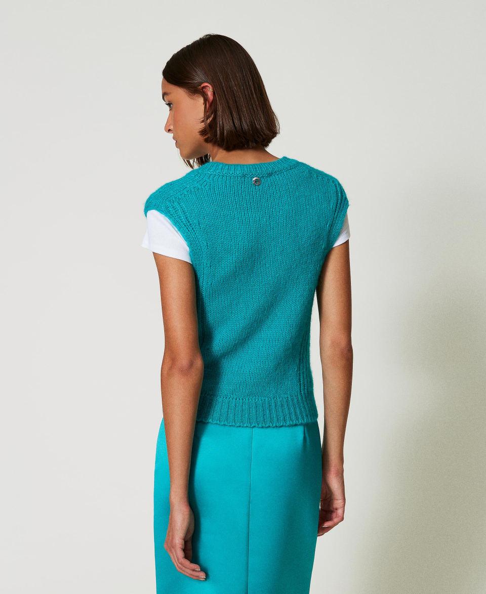 Twin Set Gilet in misto lana seamless Online