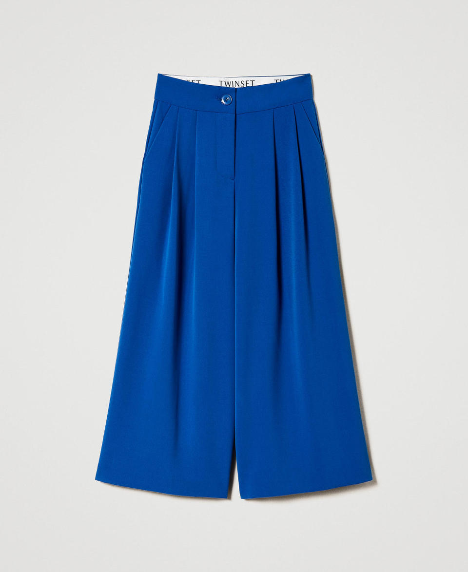 Twin Set Pantaloni a palazzo in flanella Nuovo