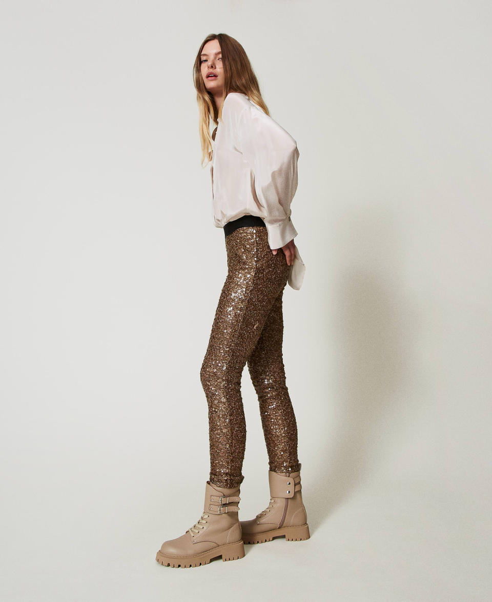Twin Set Leggings MYFO in full paillettes Offerta Anniversario