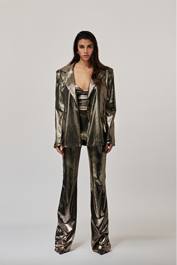 U R Ink MATUN 244W4U0 PANTALONI ORO Online