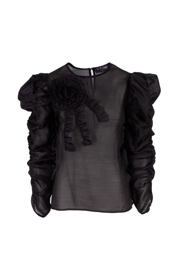 U R Ink LA SAVINA 234W4D6 CAMICIE e BLUSE NERO Novità