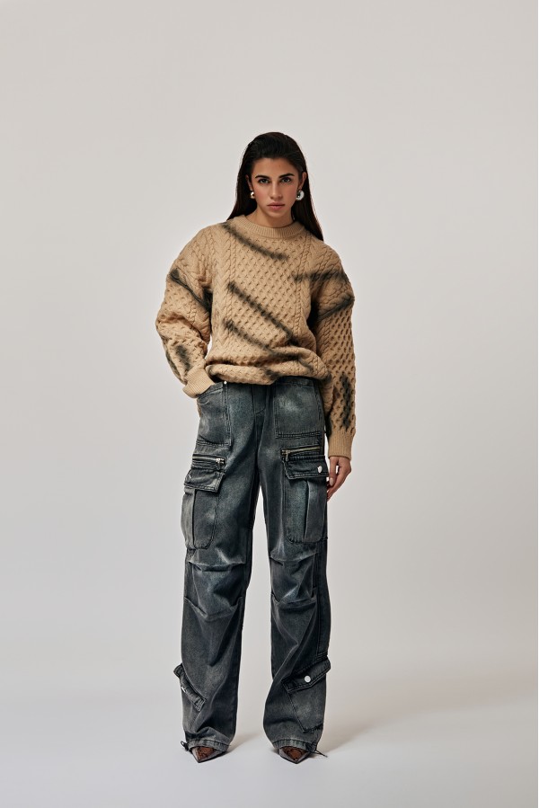 U R Ink UBEDA 104W4Y6 JEANS DENIM NERO Offerta