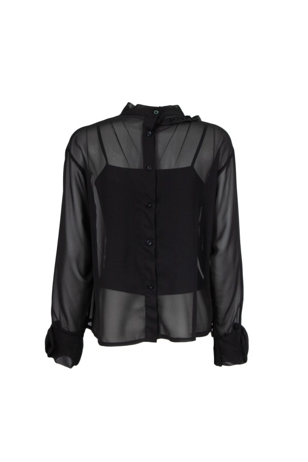 U R Ink LAS HERAS 234W4D6 CAMICIE e BLUSE NERO Nuova