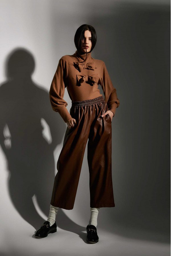 U R Ink PIERA054W1E4 PANTALONI TOBACCO In Linea