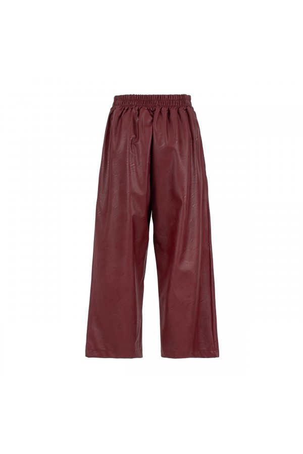U R Ink PIERA054W1A7 PANTALONI BORDEAUX Nuovo