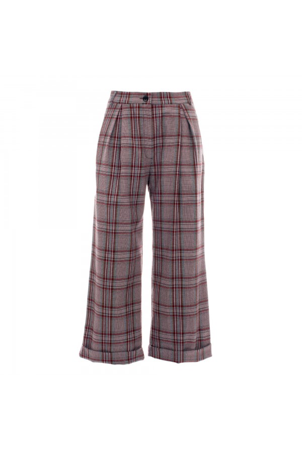 U R Ink PABLA244W2L4 PANTALONI CHECK Spedizione Gratuita