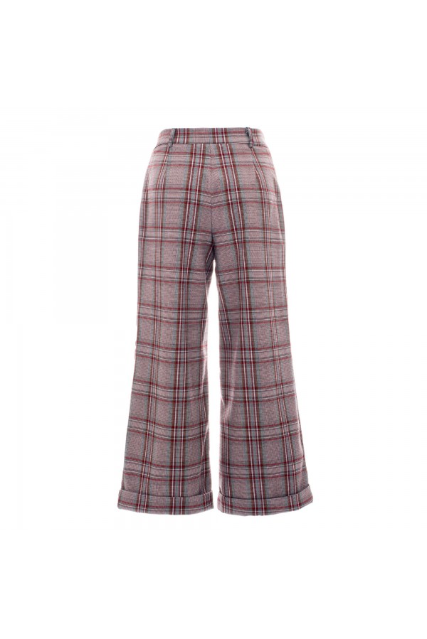 U R Ink PABLA244W2L4 PANTALONI CHECK Spedizione Gratuita