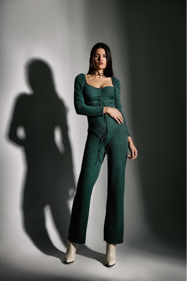 U R Ink RAFFAELLA154W1A8 TOP e BODY GREEN Fino Al -60%