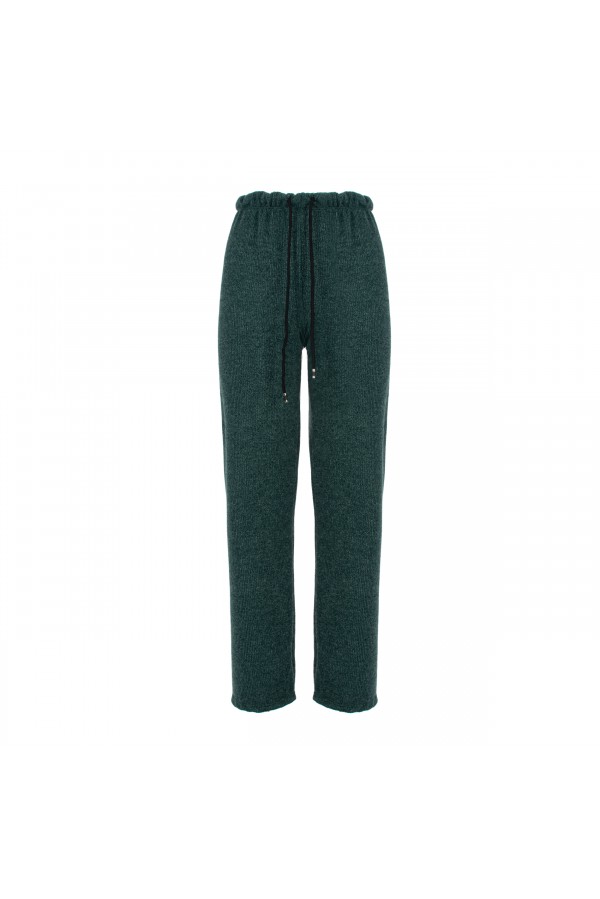 U R Ink RAFFAELLA054W1A8 PANTALONI GREEN Affare Del Giorno